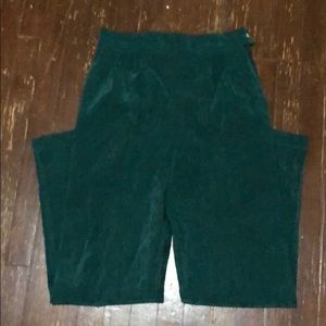 Vintage green velvet pants